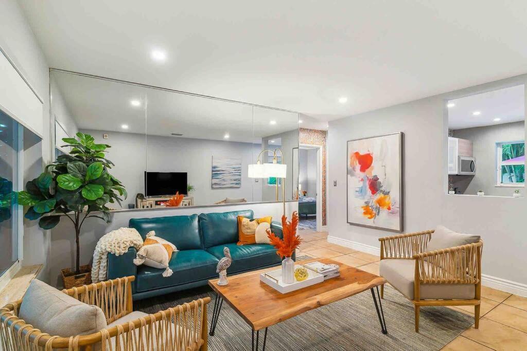Private Oasis With Pool Near Beaches, Dining & Las Olas 劳德代尔堡 外观 照片