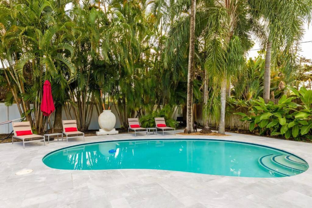 Private Oasis With Pool Near Beaches, Dining & Las Olas 劳德代尔堡 外观 照片
